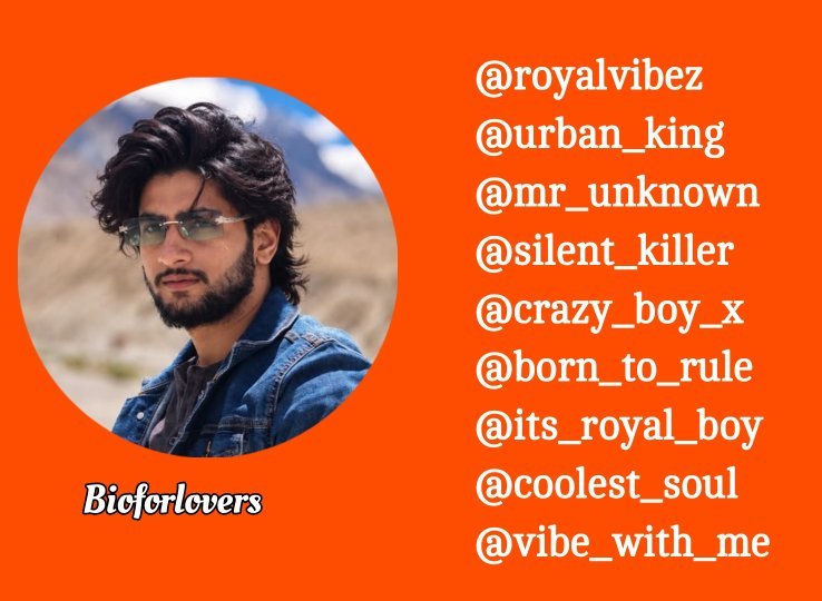 Instagram Username For Boys