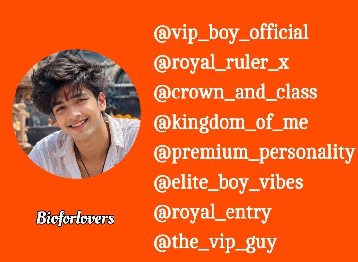 Instagram Username For Boys