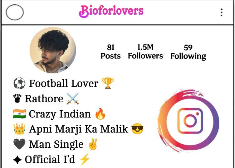 Rathore Bio For Instagram