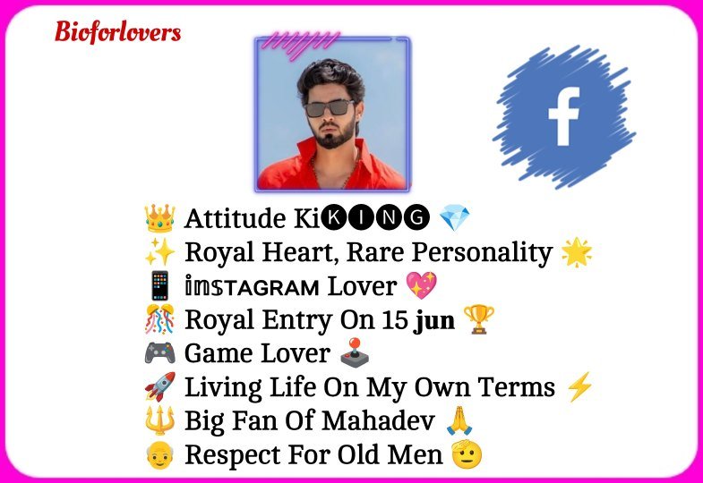 Facebook Bio For Boys