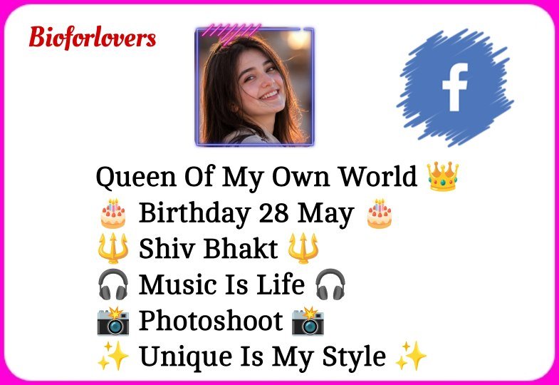 Facebook Bio For Girls