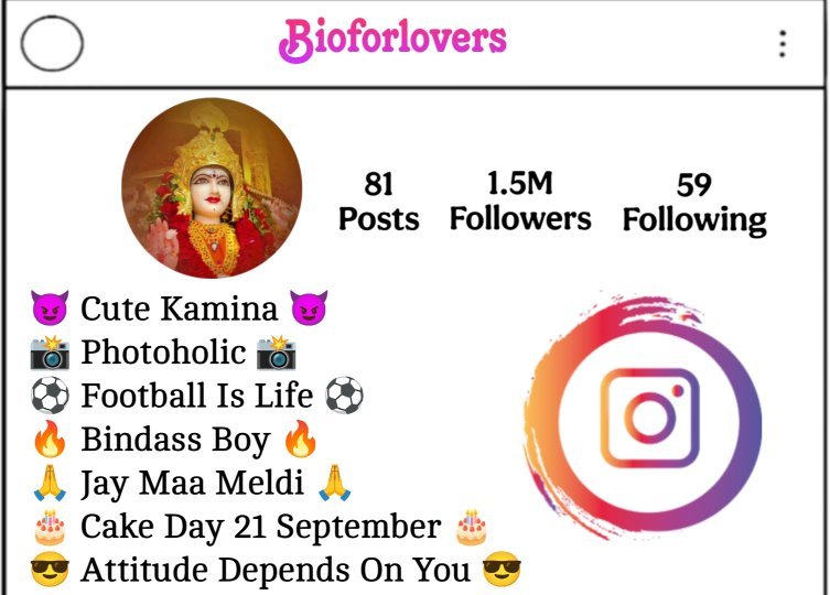 Maa Meldi Bio For Instagram